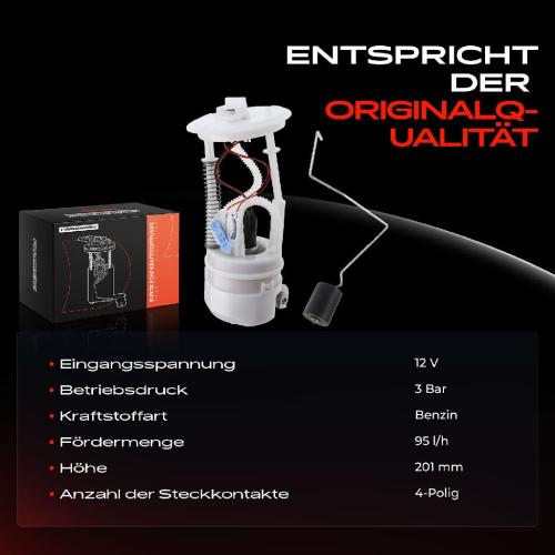 1x Kraftstoffpumpe für Renault Twingo II CN0 Wind E4M 1.2L Bj ab 2007 Bild 1x Kraftstoffpumpe für Renault Twingo II CN0 Wind E4M 1.2L Bj ab 2007