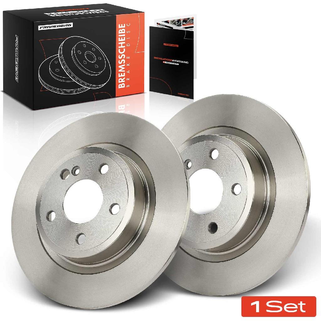 2x Bremsscheiben Hinterachse für Mercedes-Benz SLC SLK R172 1.6L-3.5L Bj ab 2011