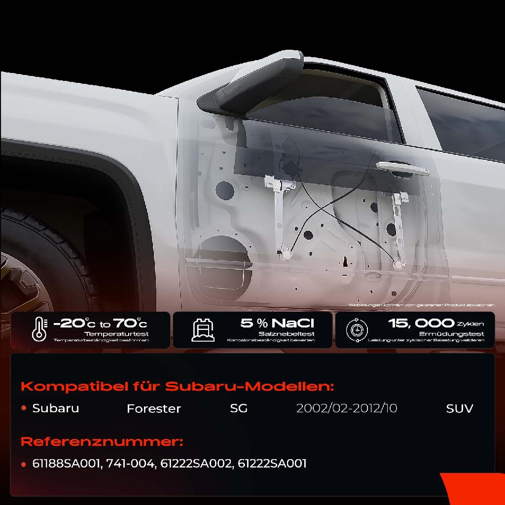 1x Fensterheber Vorne Rechts für Subaru Forester SG 2002-2008 2.0 2.5