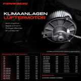 1x Gebläsemotor Innenraumgebläse für BMW 3er Cabriolet Touring E30 M3 Z3 Coupe E36