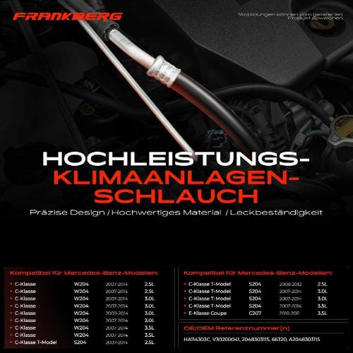 1x Niederdruckleitung Klimaanlage für Mercedes-Benz C-Klasse W204 S204 E-Klasse Coupe C207 Bild 1x Niederdruckleitung Klimaanlage für Mercedes-Benz C-Klasse W204 S204 E-Klasse Coupe C207