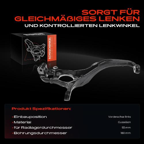 Frankberg 1x Achsschenkel Radaufhängung Vorderachse Links für Nissan NP300 Navara Pick-up D23 Bild Frankberg 1x Achsschenkel Radaufhängung Vorderachse Links für Nissan NP300 Navara Pick-up D23