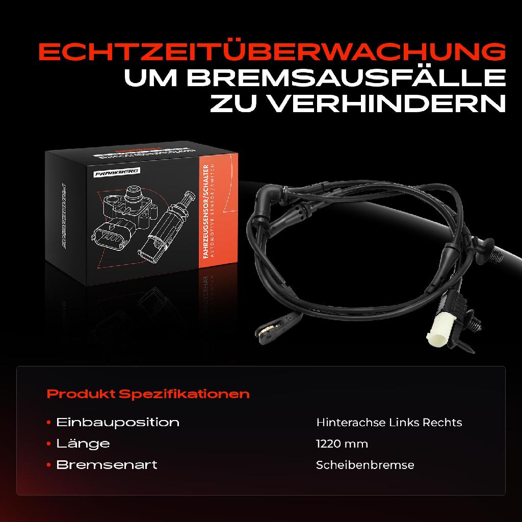 1x Warnkontakt Bremsbelagverschleiß Hinterachse für Land Rover Range Rover Evoque L538