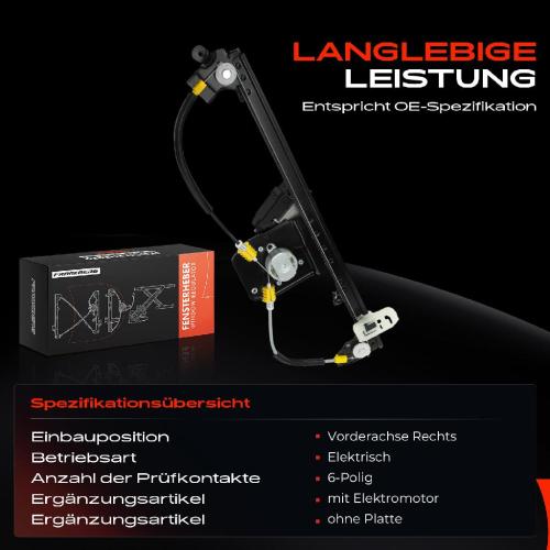 Frankberg 1x Fensterheber Vorne Rechts für Renault Grand Scénic II JM0/1 Bild Frankberg 1x Fensterheber Vorne Rechts für Renault Grand Scénic II JM0/1