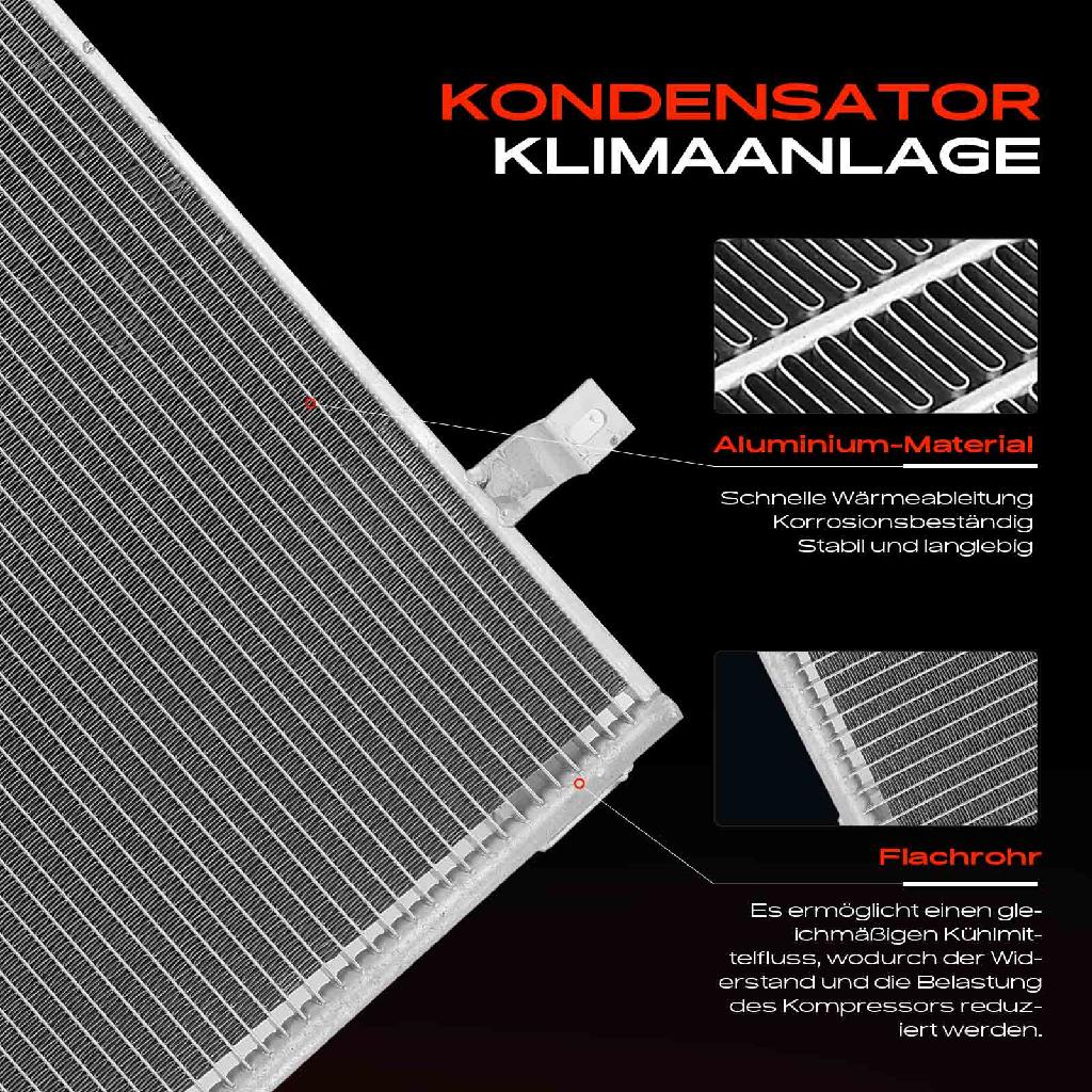 1x Kondensator Klimaanlage für Suzuki Swift IV FZ NZ 1.2L Bj ab 2010