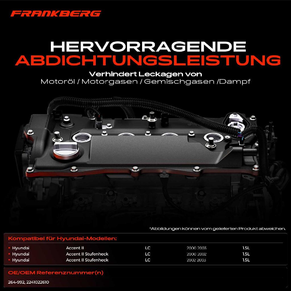 1x Ventildeckel Zylinderkopfhaube für Hyundai Accent II LC 1.5L 2000-2003