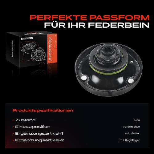 1x Domlager Federbeinstütz lager für BMW X5 E53 3.0L 4.4L 4.6L 2000-2006 Bild 1x Domlager Federbeinstütz lager für BMW X5 E53 3.0L 4.4L 4.6L 2000-2006
