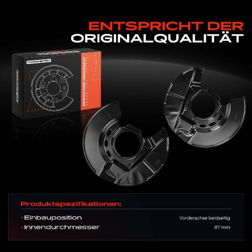 2x Ankerblech Bremsscheibe Vorderachse Beidseitig für BMW E30 316i 323i 318i Cabriolet Bild 2x Ankerblech Bremsscheibe Vorderachse Beidseitig für BMW E30 316i 323i 318i Cabriolet