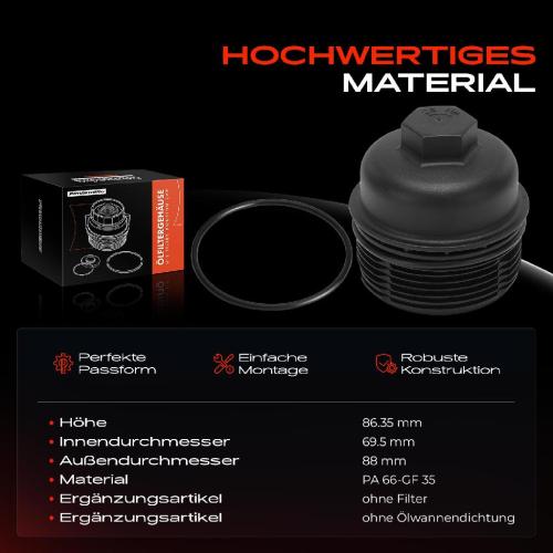 1x Ölfiltergehäuse Deckel für VW Touareg Audi A5 F5 A6 4A2 A7 4KA A8 Q5 Q7 Q8 4M Bild 1x Ölfiltergehäuse Deckel für VW Touareg Audi A5 F5 A6 4A2 A7 4KA A8 Q5 Q7 Q8 4M