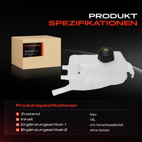 Frankberg 1x Ausgleichsbehälter Kühlmittelbehälter für Renault Megane EZ0/1 Grand Scénic III JZ0/1 Bild Frankberg 1x Ausgleichsbehälter Kühlmittelbehälter für Renault Megane EZ0/1 Grand Scénic III JZ0/1