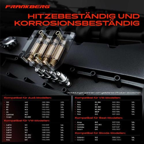 Frankberg 1x Zündmodul Zündspule für VW Golf III Variant IV Polo Passat Sharan Transporter Kasten Pritsche/Fahrgestell Bild Frankberg 1x Zündmodul Zündspule für VW Golf III Variant IV Polo Passat Sharan Transporter Kasten Pritsche/Fahrgestell