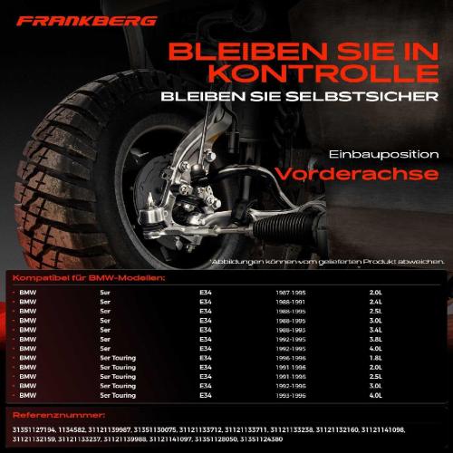 1x Querlenker Satz Vorderachse für BMW 5er E34 5er Touring 2.0L 2.4L 2.5L 3.0L 3.4L 4.0L 3.8L 1.8L 1987-1996 Bild 1x Querlenker Satz Vorderachse für BMW 5er E34 5er Touring 2.0L 2.4L 2.5L 3.0L 3.4L 4.0L 3.8L 1.8L 1987-1996