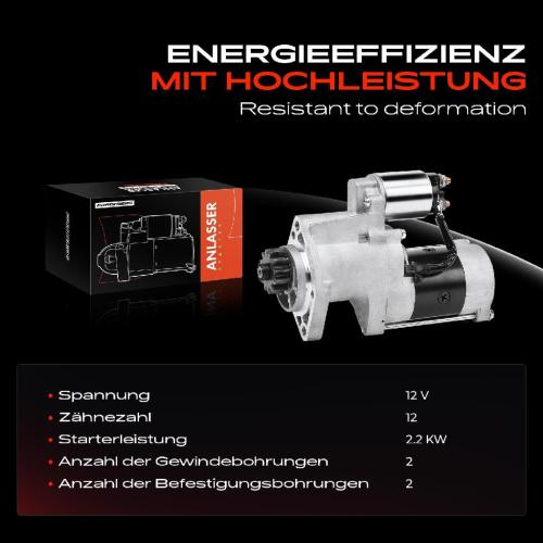 Frankberg 1x Anlasser Starter für Nissan Navara D22 NP300 Pick-up Pick-up 2.5L 2001-2015 Bild Frankberg 1x Anlasser Starter für Nissan Navara D22 NP300 Pick-up Pick-up 2.5L 2001-2015