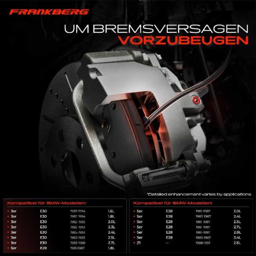 Frankberg 2x Warnkontakt Bremsbelagverschleiß Vorderachse oder Hinterachse für BMW 3er Cabriolet Touring E30 5er E28 Bild Frankberg 2x Warnkontakt Bremsbelagverschleiß Vorderachse oder Hinterachse für BMW 3er Cabriolet Touring E30 5er E28