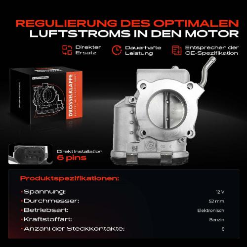 Frankberg 1x Drosselklappe Drosselklappenstutzen für Hyundai i30 Kombi GD Veloster FS 1.6L Bild Frankberg 1x Drosselklappe Drosselklappenstutzen für Hyundai i30 Kombi GD Veloster FS 1.6L