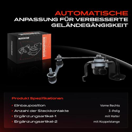 1x Höhensensor Niveauregulierung Vorne Rechts für Toyota Land Cruiser 200 Lexus LX Bild 1x Höhensensor Niveauregulierung Vorne Rechts für Toyota Land Cruiser 200 Lexus LX
