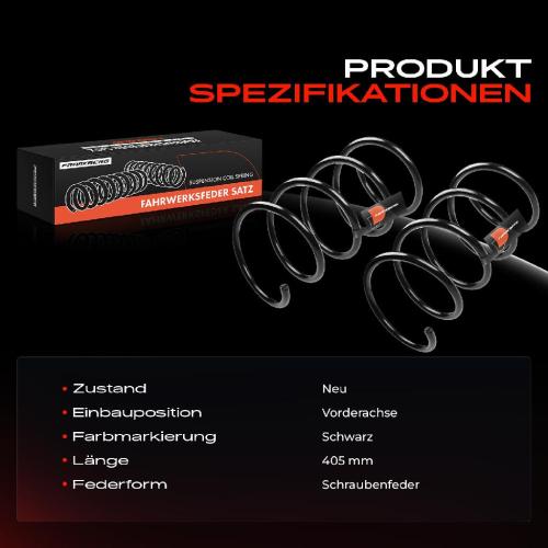 2x Fahrwerksfeder Vorderachse für Mercedes-Benz CLK C209 CLK Cabriolet A209 3.0L 2005-2010 Bild 2x Fahrwerksfeder Vorderachse für Mercedes-Benz CLK C209 CLK Cabriolet A209 3.0L 2005-2010