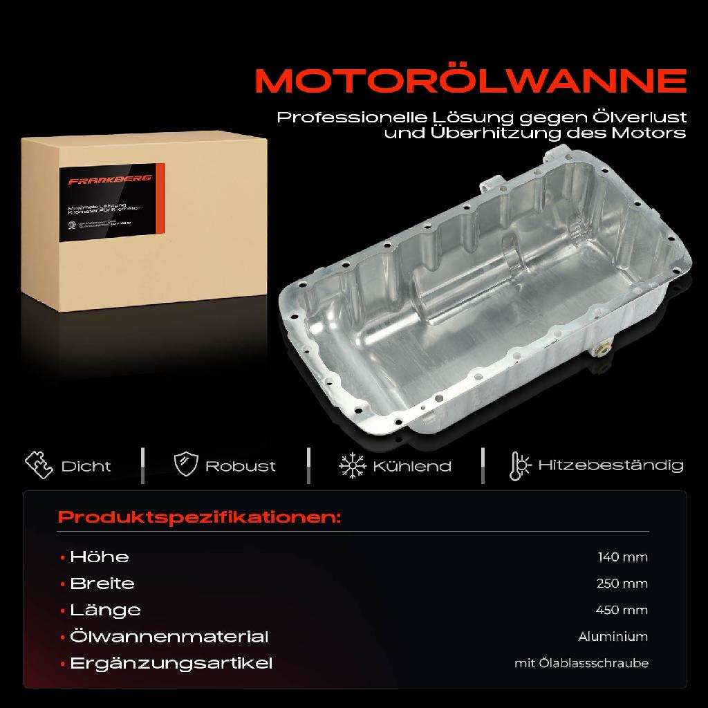 1x Ölwanne Motorölwanne für Citroën Berlingo C5 Jumpy Peugeot 206 307 406 Fiat Scudo I4 1.9L 2.0L