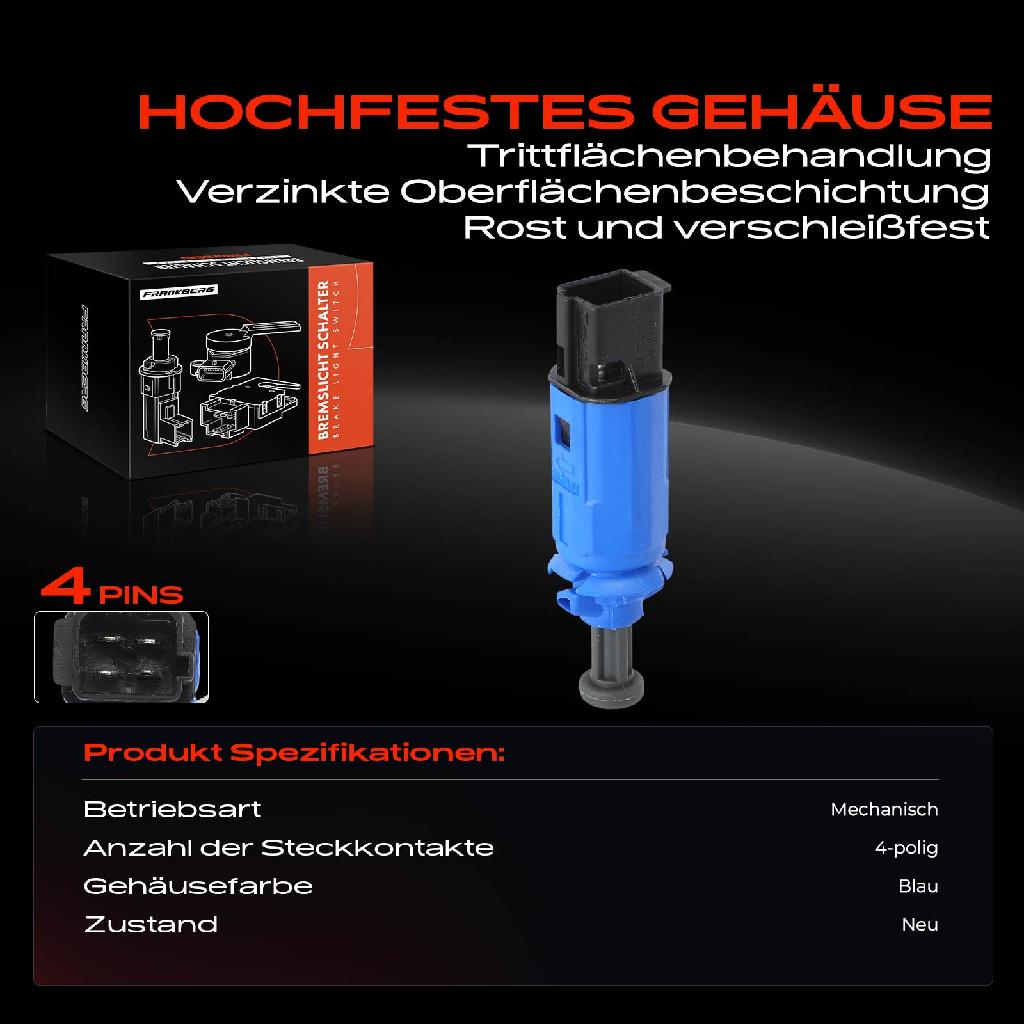 1x Bremslichtschalter für Smart Fortwo Cabrio City-Coupe Roadster 0.8L 1.0L