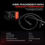 1x ABS Sensor Vorderachse beidseitig für BMW IX3 G08 X3 F97 G01 G08 X3 Van G01 X4 F98 G02 3.0L Bj ab 2017