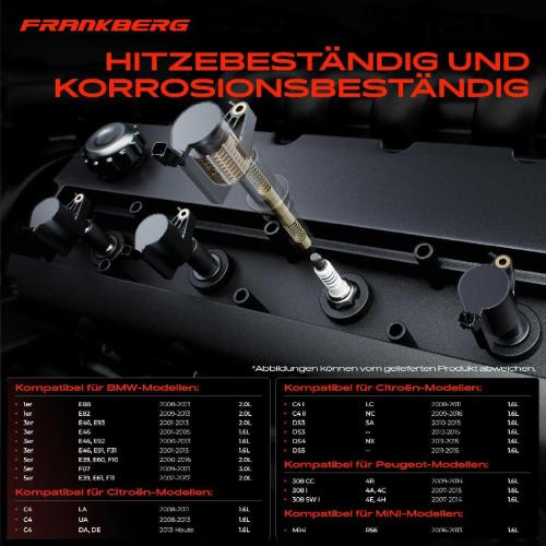 Frankberg 6x Zündmodul Zündspule für BMW E81 E87 F20 F21 E88 E82 F23 F22 F87 F34 E46 E90 F30 F80 E93 E92 E91 F31 Bild Frankberg 6x Zündmodul Zündspule für BMW E81 E87 F20 F21 E88 E82 F23 F22 F87 F34 E46 E90 F30 F80 E93 E92 E91 F31