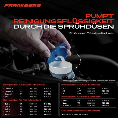1x Waschwasserbehälter Scheibenreinigung für VW Golf V VI Touran Caddy III Audi A3 8P Bild 1x Waschwasserbehälter Scheibenreinigung für VW Golf V VI Touran Caddy III Audi A3 8P