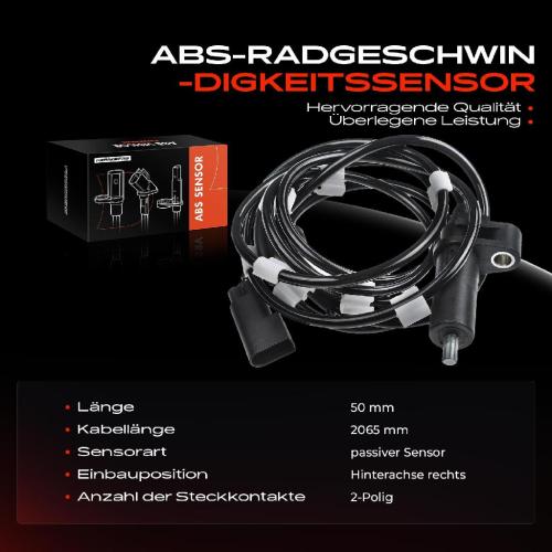 1x ABS Sensor Hinterachse rechts für Ford Transit FM FN Transit Bus FB FC FD FS FZ Transit Kasten FA Bild 1x ABS Sensor Hinterachse rechts für Ford Transit FM FN Transit Bus FB FC FD FS FZ Transit Kasten FA