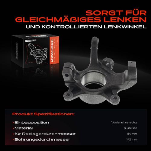 Frankberg 1x Achsschenkel Radaufhängung Vorderachse Links für Opel Movano Combi Kasten Kipper Renault Master II Bild Frankberg 1x Achsschenkel Radaufhängung Vorderachse Links für Opel Movano Combi Kasten Kipper Renault Master II