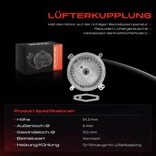 1x Lüfterkupplung Kühlerlüfte für Mercedes-Benz 124 Stufenheck E-Klasse W124 S-Klasse W140 Bild 1x Lüfterkupplung Kühlerlüfte für Mercedes-Benz 124 Stufenheck E-Klasse W124 S-Klasse W140