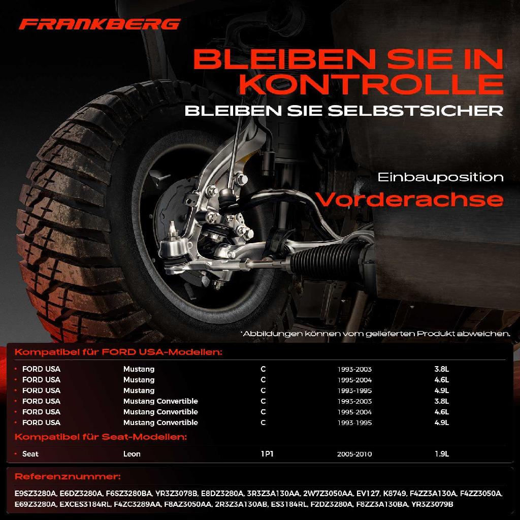 1x Querlenker Satz Vorderachse für FORD USA Mustang Convertible Coupe Seat Leon 3.8L 4.6L 4.9L 1.9L 1993-2010