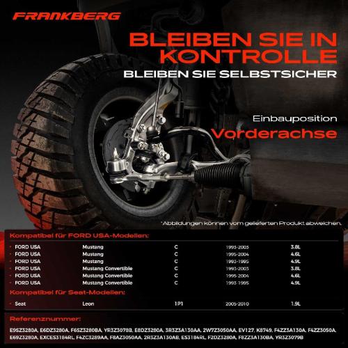 1x Querlenker Satz Vorderachse für FORD USA Mustang Convertible Coupe Seat Leon 3.8L 4.6L 4.9L 1.9L 1993-2010 Bild 1x Querlenker Satz Vorderachse für FORD USA Mustang Convertible Coupe Seat Leon 3.8L 4.6L 4.9L 1.9L 1993-2010