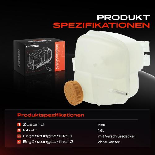 Frankberg 1x Ausgleichsbehälter Kühlmittelbehälter für Opel Astra G 1.6L 2.2L 2003-2007 Bild Frankberg 1x Ausgleichsbehälter Kühlmittelbehälter für Opel Astra G 1.6L 2.2L 2003-2007