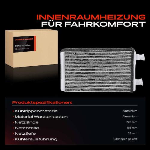 1x Wärmetauscher Innenraumheizung für Chrysler 300 C LE Dodge Challenger Charger Bild 1x Wärmetauscher Innenraumheizung für Chrysler 300 C LE Dodge Challenger Charger