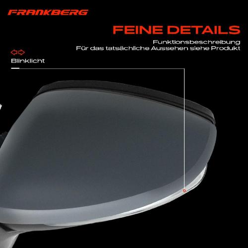 Frankberg 1x Außenspiegel Links für Citroën C3 III SX 1.2L 1.6L Bj ab 2016 Bild Frankberg 1x Außenspiegel Links für Citroën C3 III SX 1.2L 1.6L Bj ab 2016