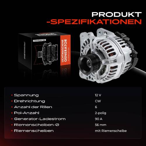 Frankberg 1x Lichtmaschine Generator f r VW Golf 5 Polo Touran Audi A3 Skoda Fabia Seat Bild Frankberg 1x Lichtmaschine Generator f r VW Golf 5 Polo Touran Audi A3 Skoda Fabia Seat