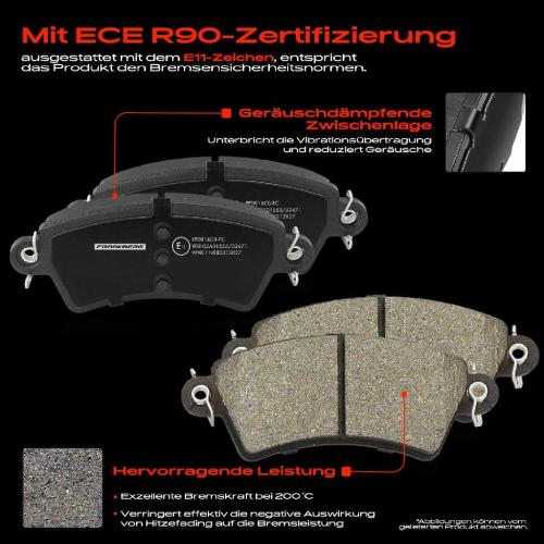4x Bremsbeläge Vorderachse für Citroën Xsara Break Coupe Peugeot 206 CC Schrägheck 306 Cabriolet Bild 4x Bremsbeläge Vorderachse für Citroën Xsara Break Coupe Peugeot 206 CC Schrägheck 306 Cabriolet