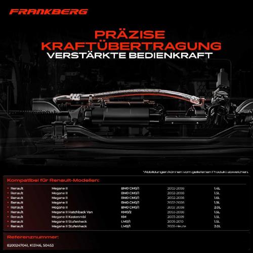 1x Seilzug Feststellbremse Hinterachse beidseitig für Renault Megane II BM0/1 CM0/1 KM0/2 Bild 1x Seilzug Feststellbremse Hinterachse beidseitig für Renault Megane II BM0/1 CM0/1 KM0/2