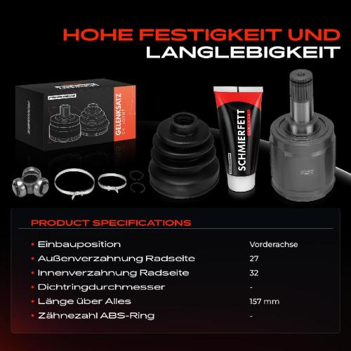 Frankberg 1x Antriebswelle Gelenksatz Vorderachse für Honda Accord CB CC CL CN CR-V FR-V Rover 600 Bild Frankberg 1x Antriebswelle Gelenksatz Vorderachse für Honda Accord CB CC CL CN CR-V FR-V Rover 600