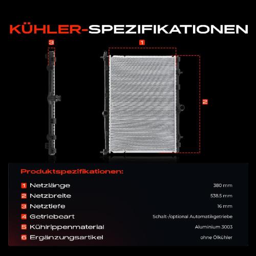 Frankberg 1x Kühler Wasserkühler Motorkühler für OPEL Corsa F P2JO Mokka Peugeot 208 II UB Bild Frankberg 1x Kühler Wasserkühler Motorkühler für OPEL Corsa F P2JO Mokka Peugeot 208 II UB