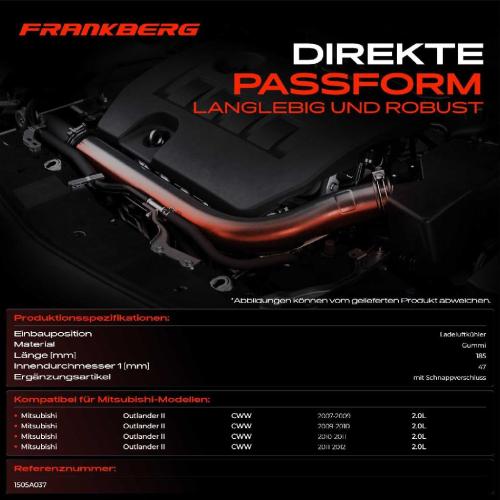 1x Kühlerschlauch Turboschlauch für Mitsubishi Outlander II CWW 2.0L 2007-2012 Bild 1x Kühlerschlauch Turboschlauch für Mitsubishi Outlander II CWW 2.0L 2007-2012