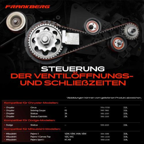 1x Zahnriemensatz Zahnriemen für Chrysler Cirrus Stratus Sebring 2.5 Mitsubishi Pajero II 3.0L Bild 1x Zahnriemensatz Zahnriemen für Chrysler Cirrus Stratus Sebring 2.5 Mitsubishi Pajero II 3.0L