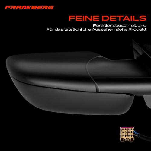 Frankberg 1x Außenspiegel Rechts für VW Polo 9A 9N 9A2 9A4 9A6 9N2 1.2L 1.4L 1.9L 2001-2012 Bild Frankberg 1x Außenspiegel Rechts für VW Polo 9A 9N 9A2 9A4 9A6 9N2 1.2L 1.4L 1.9L 2001-2012