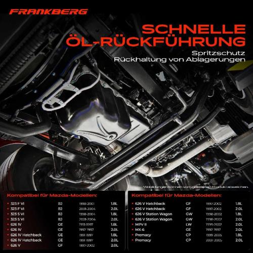 Frankberg 1x Ölwanne Motorölwanne für Mazda 323 F S VI 626 IV V MPV II MX-6 Premacy Bild Frankberg 1x Ölwanne Motorölwanne für Mazda 323 F S VI 626 IV V MPV II MX-6 Premacy