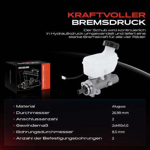 1x Hauptbremszylinder Bremszylinder für KIA Carnival I II UP GQ 1999-2007 2.5L 2.9L Bild 1x Hauptbremszylinder Bremszylinder für KIA Carnival I II UP GQ 1999-2007 2.5L 2.9L