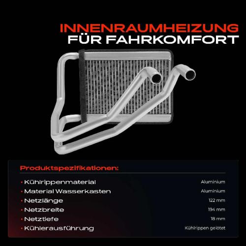 1x Wärmetauscher Innenraumheizung für Hyundai i10 BA IA PA 1.1L 1.2L 2008-2017 Bild 1x Wärmetauscher Innenraumheizung für Hyundai i10 BA IA PA 1.1L 1.2L 2008-2017