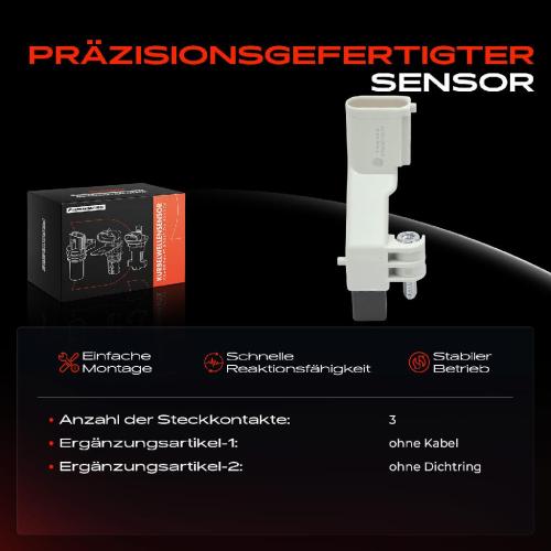 Frankberg 1x Kurbelwellensensor Impulsgeber für VW Golf Polo Passat Audi A3 A4 Skoda Seat Bild Frankberg 1x Kurbelwellensensor Impulsgeber für VW Golf Polo Passat Audi A3 A4 Skoda Seat