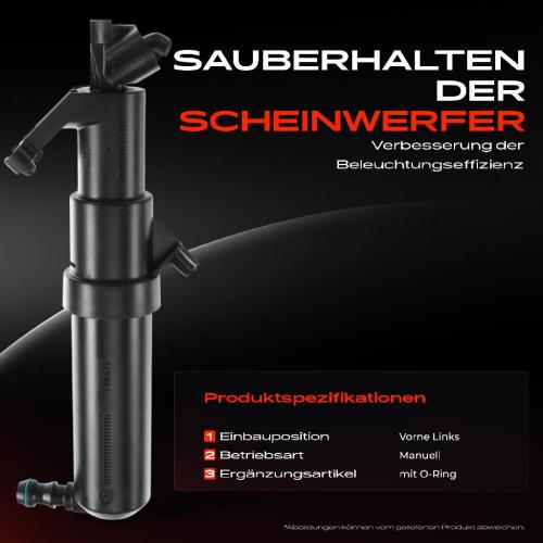 1x Scheinwerferreinigung Waschwasserdüse Vorne Links für Mercedes-Benz A-Klasse W169 2004-2012 Bild 1x Scheinwerferreinigung Waschwasserdüse Vorne Links für Mercedes-Benz A-Klasse W169 2004-2012