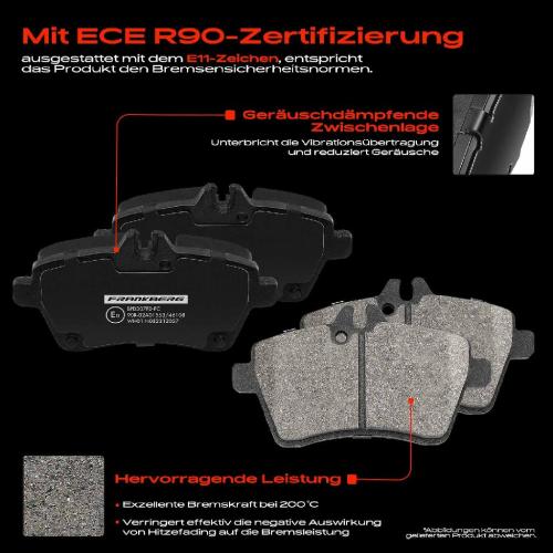 4x Bremsbeläge Vorderachse für Mercedes-Benz A-Klasse W169 B-Klasse W245 2004-2012 Bild 4x Bremsbeläge Vorderachse für Mercedes-Benz A-Klasse W169 B-Klasse W245 2004-2012