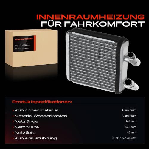 1x Wärmetauscher Innenraumheizung für Hyundai H-1/Starex Bus A1 2.4L 2.5L Bild 1x Wärmetauscher Innenraumheizung für Hyundai H-1/Starex Bus A1 2.4L 2.5L