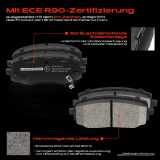 4x Bremsbeläge Vorderachse für Hyundai i10 i20 KIA Picanto 1.0L 1.1L 1.2L 2004-2014 2004-2014